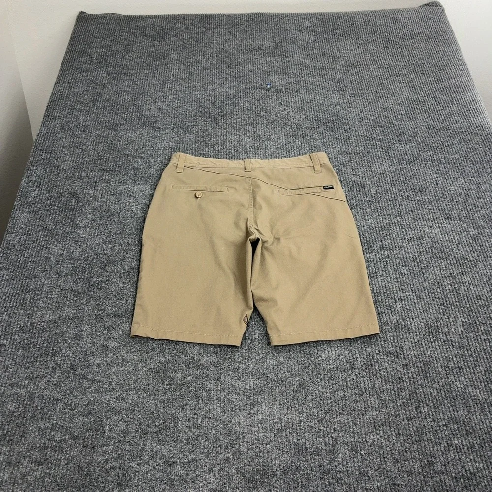 Volcom Shorts Mens 30 Tan Cotton Blend Chino Stretch Skateboarding‎ Casual Style